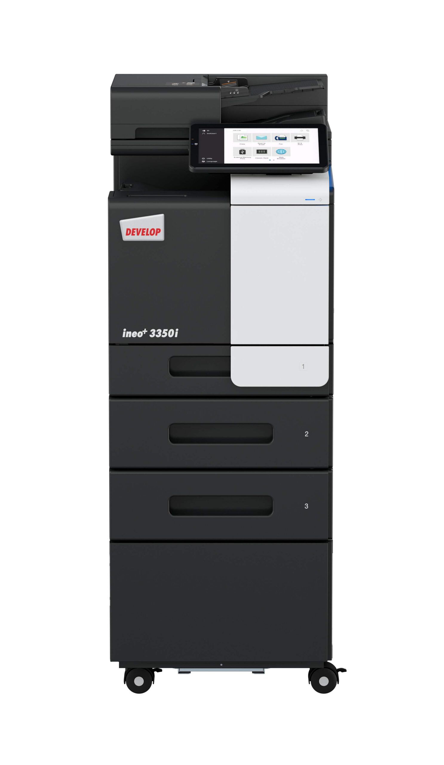 DEVELOP ineo+ 3350i 2xPF-P20 DK-P04 studio picture Front